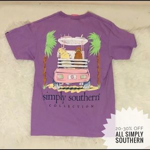 Simply Southern Purple Short Sleeve Tee